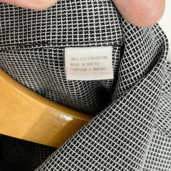 YVES SAINT LAURENT Pour Homme Vintage Men’s Black White Checked Shirt - Picture 4 of 6